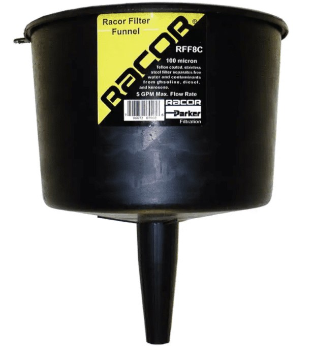Entonnoir à Carburant avec filtre séparateur d'eau -18.9 L/Min - Série Rff Racor
