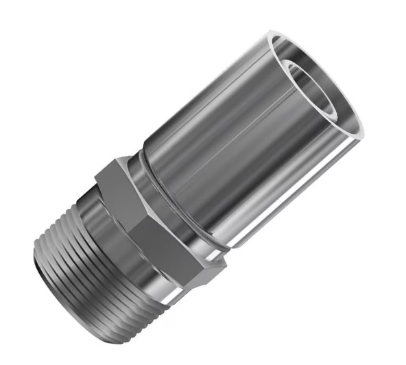 Embout Mâle NPT 1/2" Droit pour flexible 1/2"- Série 48