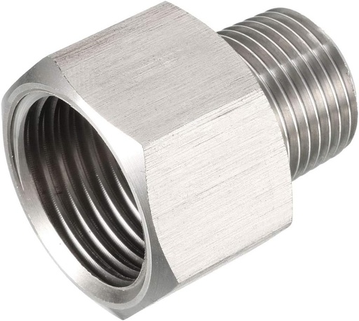 [6-6 RA-SS] Adaptateur Parker 3/8" NPT-M X 3/8" NPT-F , inox 316