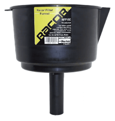 [RFF15C] Entonnoir à Carburant avec filtre séparateur d'eau  -45.4 L/Min - Série Rff Racor
