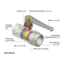 ROBINET A BOISSEAU SPHERIQUE 1/4" MF