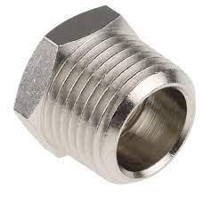 REDUCER MALE 1/2" BSPT-3/8" BSPP FEMALE NICKEL