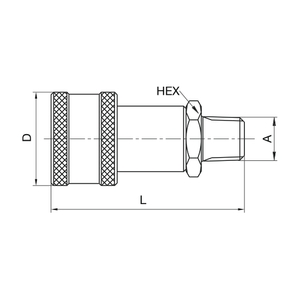 COUPLEURS RAPIDES HAUTE PRESSION 1/4"NPT- M 10 000 PSI - NIPPLES SÉRIE 3000 MATÉRIAU DU CORPS: ACIER