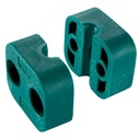 2 CLAMP HALVES POLYPROPYLENE (GROUP 1) OD 9.5mm (3/8")