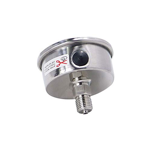 Manomètre 0-15 psi diam. 63 mm raccord arrière 1/4 npt