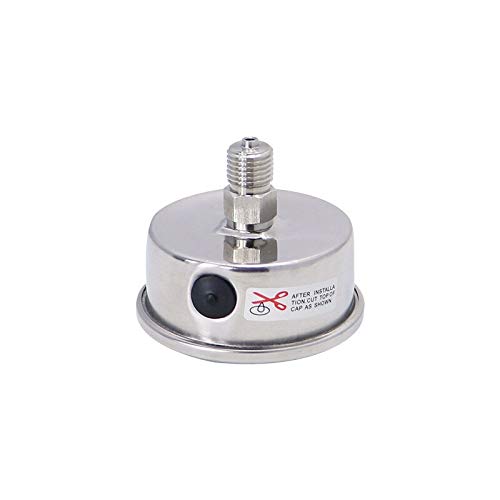 Manomètre 0-15 psi diam. 63 mm raccord arrière 1/4 npt