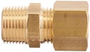 Raccord pneumatique Legris droit en laiton a bague et écrou T10 1/2" BSPT-M