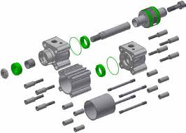 KIT DE JOINTS VÉRIN PNEUMATIQUE P1F TEMPÉRATURE STANDARD D63