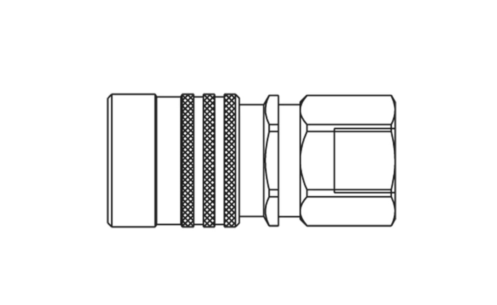 Raccord rapide femelle haute pression 1k , 3/8'' NPT , série HP