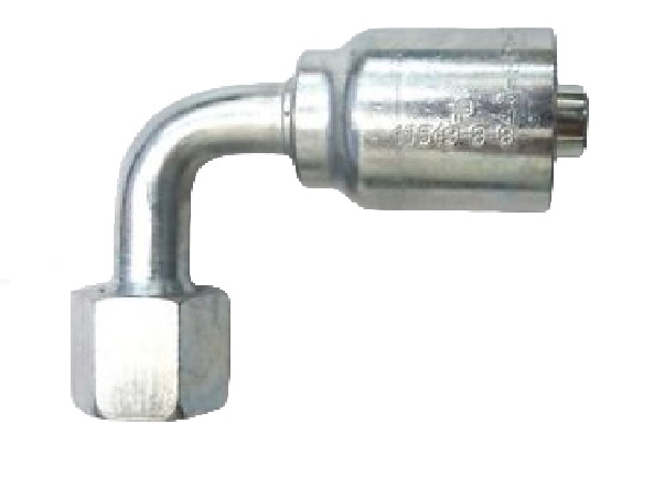 Embout Femelle JIC  3/4" Coude 90° pour flexible 1/2"-Serie 16