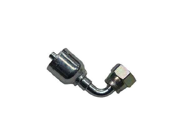 Embout Femelle JIC 7/16" Coude 90° pour flexible 1/4" - Serie 48