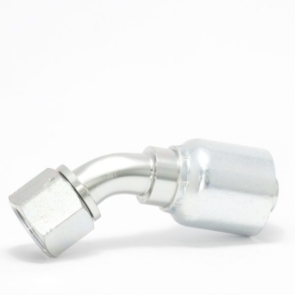 Embout Femelle JIC 7/8" Coude 45° pour flexible 1/2" - Serie 48
