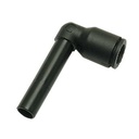 Raccord pneumatique instantané  coudé , pour tube 4 mm X tube encliquetable long 4 mm