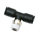 Raccord pneumatique instantané Legris en té , pour tube 10 mm X 1/2" BSPT-M