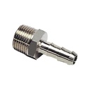 Raccord cannelé Legris en laiton 3/8'' BSPT pour tuyau caoutchouc DN 12 mm intérieur