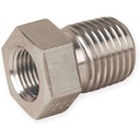 Douille de réduction Parker-acier inoxydable 316-raccord haute pression 1/2" NPT-M X 1/4"NPT-F