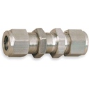 Raccord union pour cloison  3/8" tube O.D , inox 316