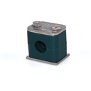 2 Demi-colliers polypropylene pour tube OD 33,7 mm - série A