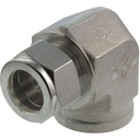 Coude femelle Parker-316 SS cône 1/2" tube O.D X 1/2" NPT-F