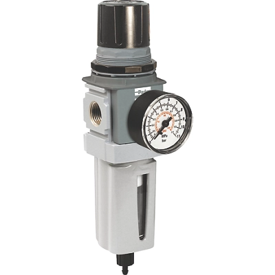 [P32EB14EGMBNGP] Filtre / Régulateur Compact  1/2"Bsp  5Mic 8Bar Purge Manuelle  - avec mano 11Bar