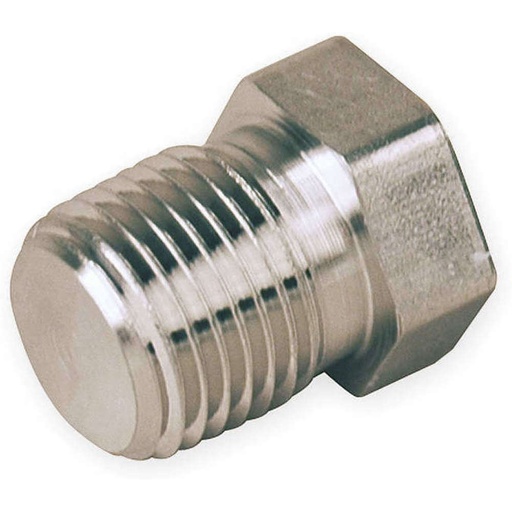 [4 PH-SS] Bouchon à tête hexagonale Parker 1/4" NPT-M , inox 316