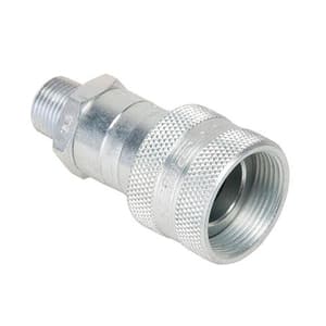 [3050-2] Coupleur Hydraulique Rapide Haute Pression 1/4"Npt- Male 10 000 Psi Corps: Acier