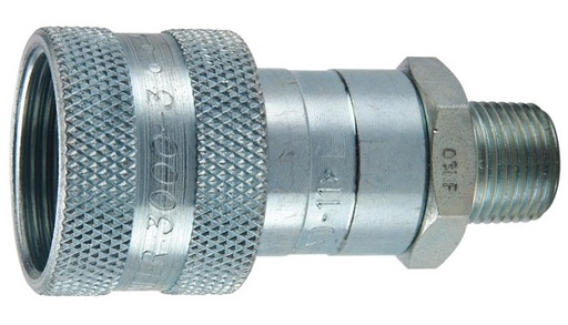 [3050-3P] Coupleur Hydraulique Rapide Haute Pression  3/8"Npt- Male 10 000 Psi Corps: Acier