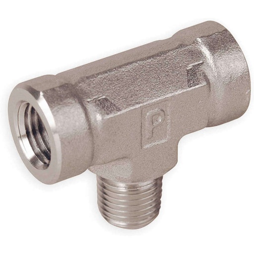 [4-4-4 MBT-SS] Raccord en Té mâle Parker  1/4" NPT-F X 1/4" NPT-M , inox 316