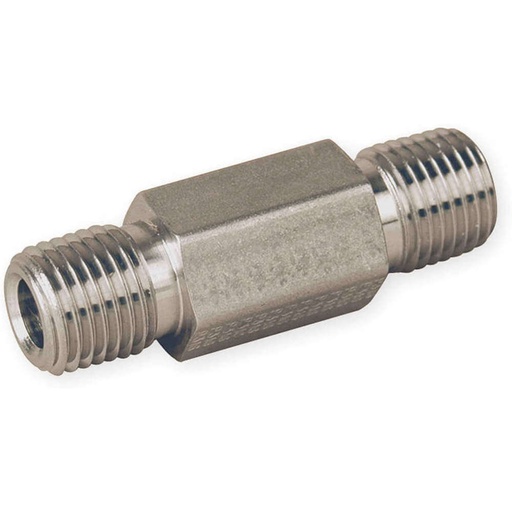 [8-8 MHLN-SS 6.0] Mamelon hexagonal long Parker-316 SS-cône1/2" NPT-M-Longueur 6"