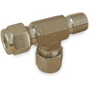 Raccord en Té mâle Parker  1/2" BSPt-M X 6mm tube O.D , inox 316