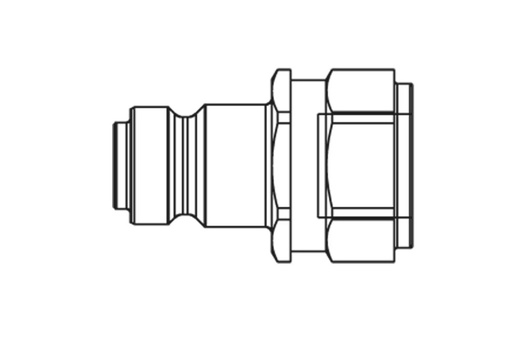 [HP1020 413] Raccord rapide femelle haute pression 10k , 1/4'' BSP , série HP
