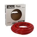 Tube polyuréthane souple rouge de 8 x 5.5 mm en roulet  de 100 mètre