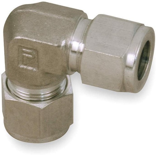 [8EE8-316] Coude union Parker 1/2" tube O.D , inox 316