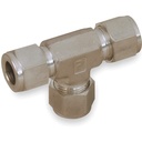 Raccord union té Parker 1/4" tube O.D , inox 316