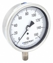 Manomètre 0-10000 psi avec raccordement vertical radial 1/4 npt , cadran 63 mm