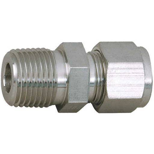 [M6MTC1/4N-316] Connecteur thermoucouple Parker ,  1/4" NPT-M X 6 mm tube O.D , inox 316