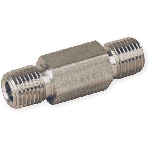 [6-6 MHLN-SS 4.0] Mamelon hexagonal Parker 3/8" NPT-M , inox 316
